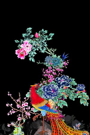 女装定位花印花华亿平台图片