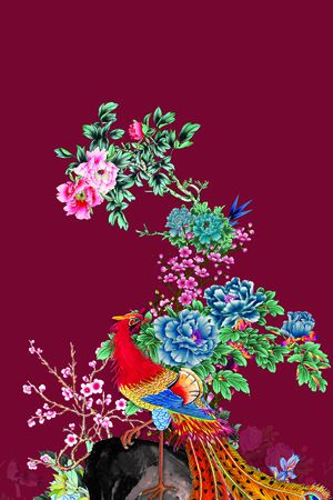 女装定位花印花华亿平台图片