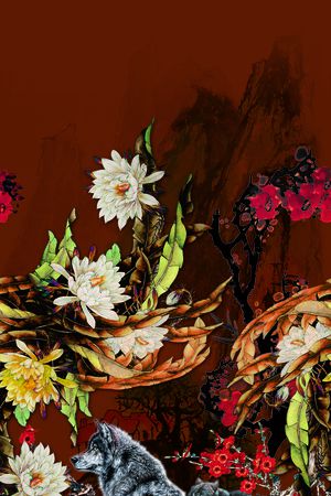 女装定位花印花华亿平台图片