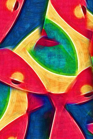 几何印花华亿平台图片