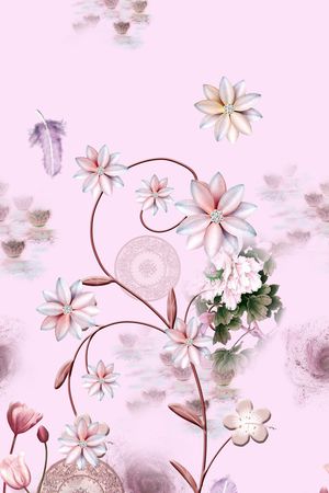 连衣裙印花华亿平台图片