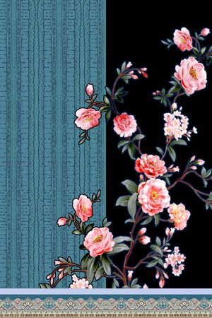 连衣裙印花华亿平台图片