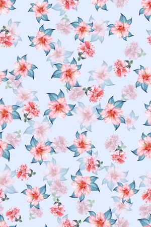 连衣裙印花华亿平台图片