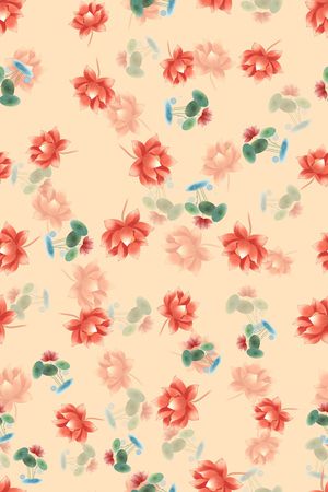 连衣裙印花华亿平台图片