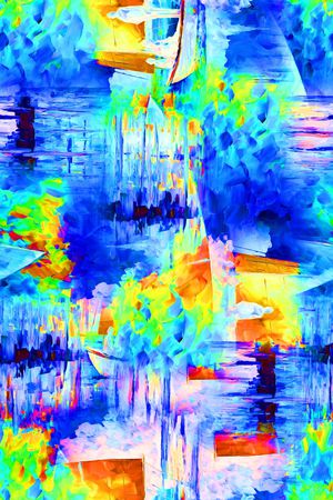 几何印花华亿平台图片