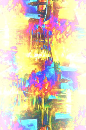 几何印花华亿平台图片