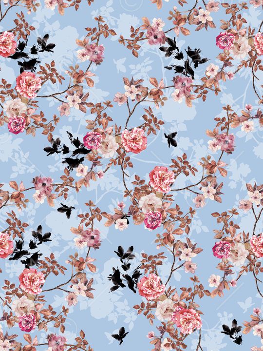 水彩印花华亿平台图片