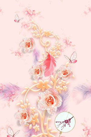 连衣裙印花华亿平台图片