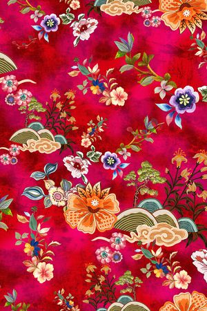 花卉印花华亿平台图片