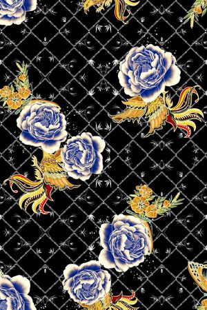 线条印花华亿平台图片