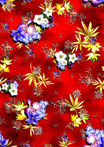 连衣裙印花华亿平台图片