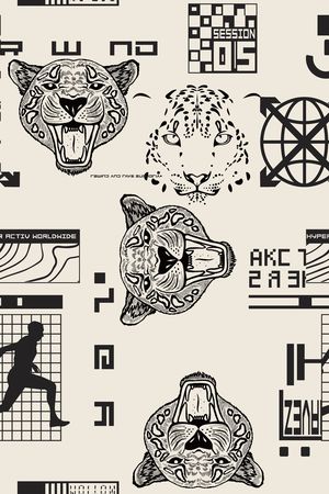 几何印花华亿平台图片