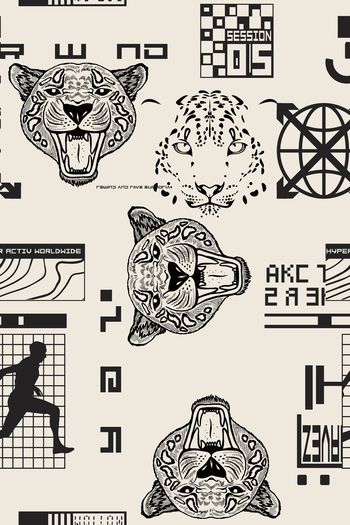 几何印花华亿平台图片