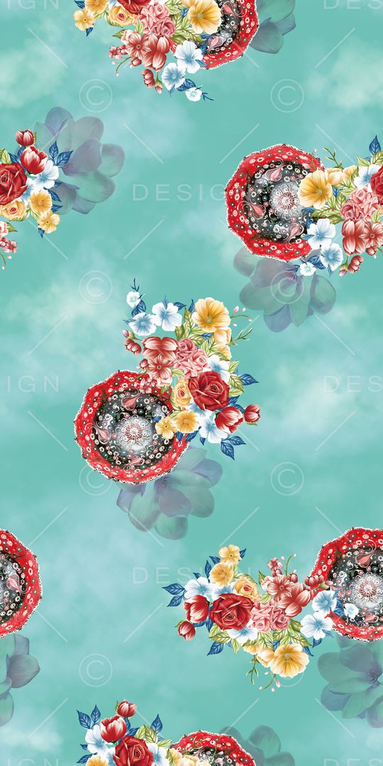 绿植树叶印花华亿平台图片