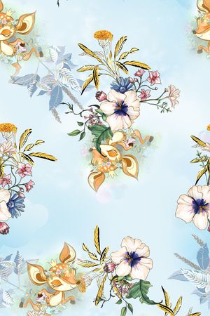 绿植树叶印花华亿平台图片