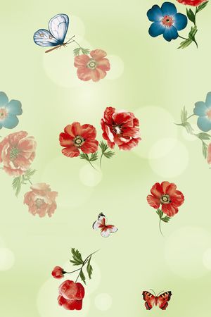 绿植树叶印花华亿平台图片