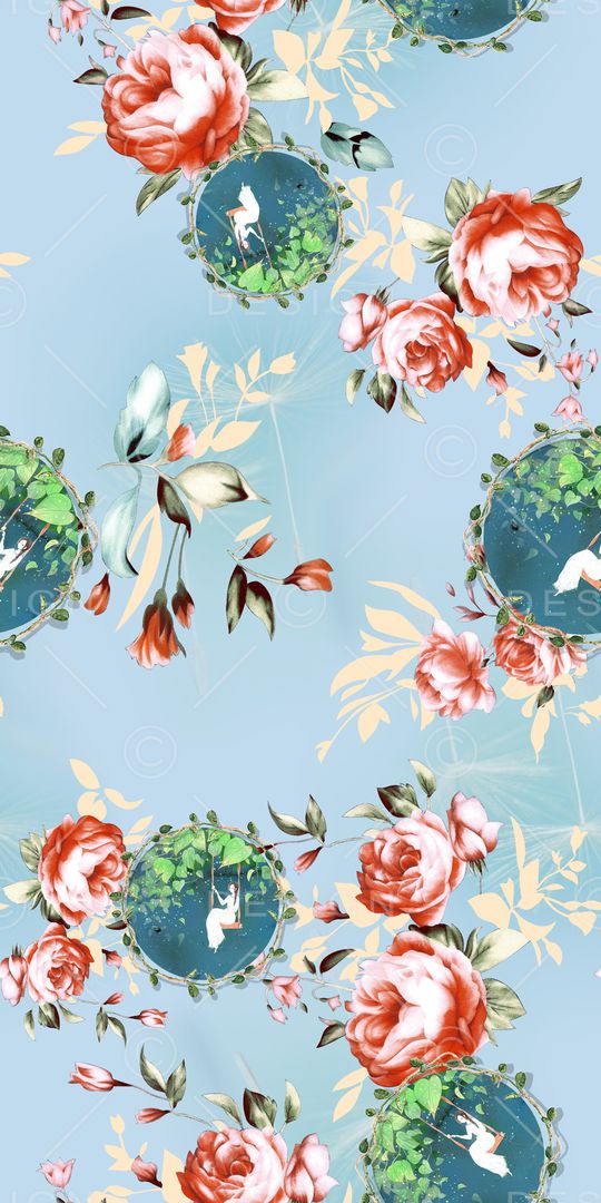 绿植树叶印花华亿平台图片