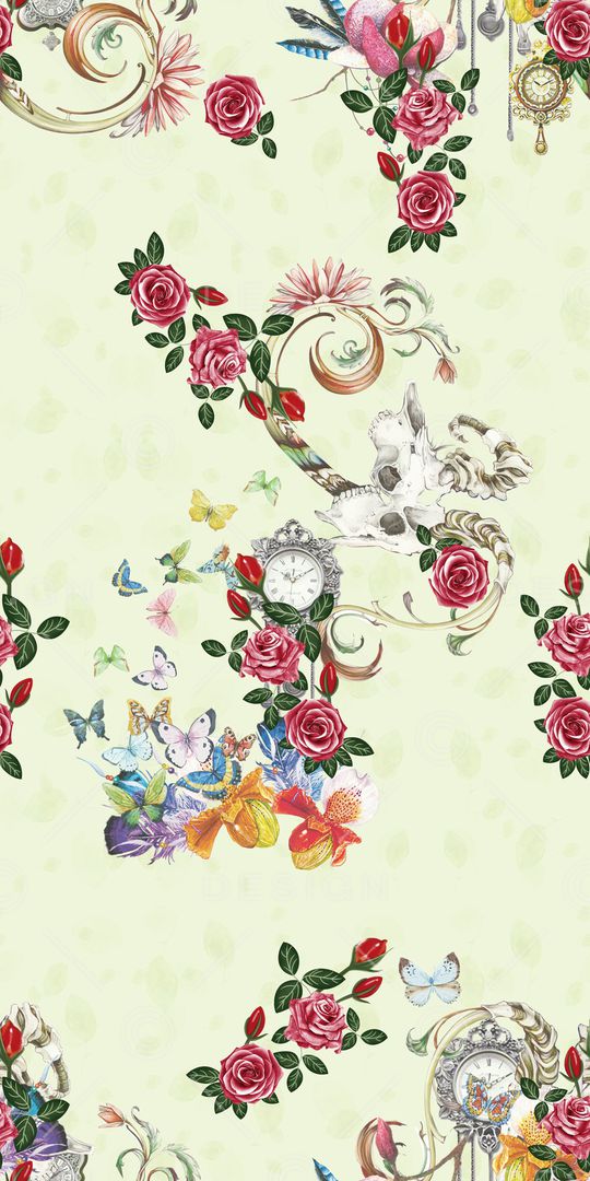 绿植树叶印花华亿平台图片