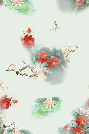 绿植树叶印花华亿平台图片