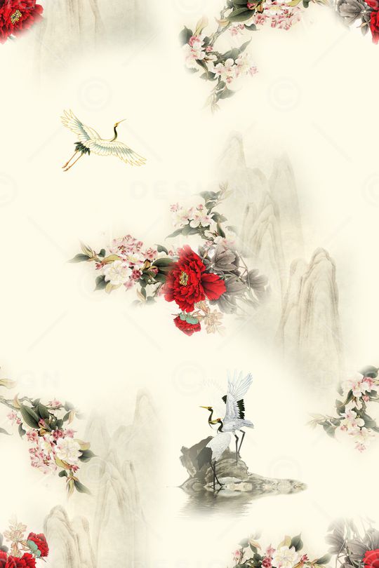 绿植树叶印花华亿平台图片