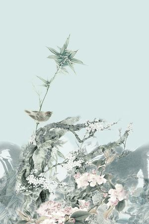 民族花卉印花华亿平台图片