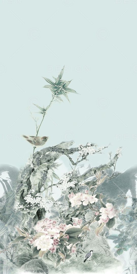 民族花卉印花华亿平台图片