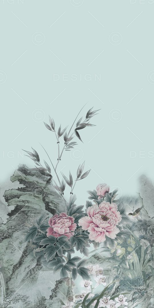 民族花卉印花华亿平台图片