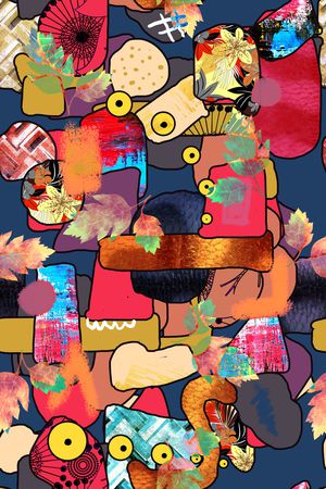 几何印花华亿平台图片