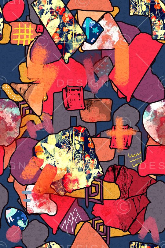 几何印花华亿平台图片