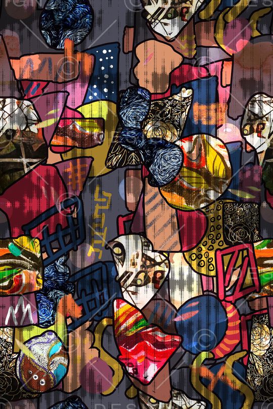 几何印花华亿平台图片