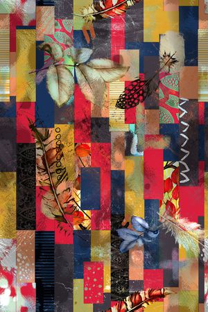 几何印花华亿平台图片