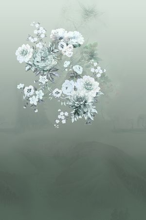 民族花卉印花华亿平台图片