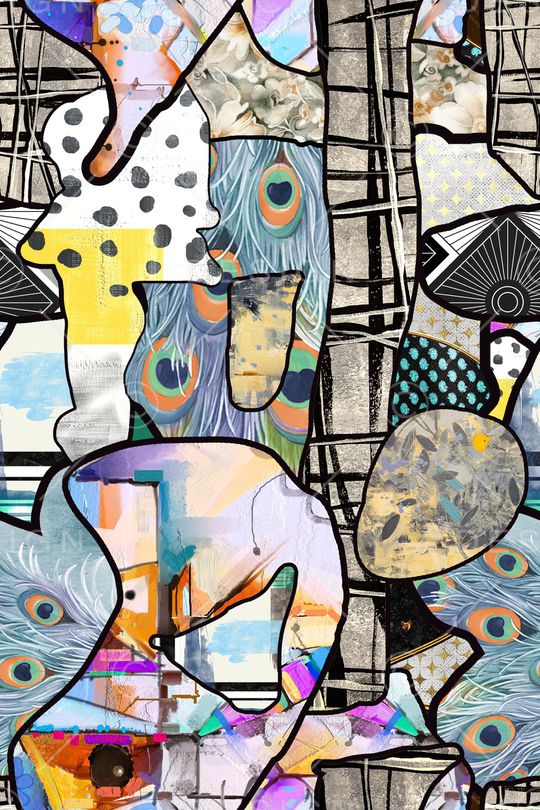 几何印花华亿平台图片