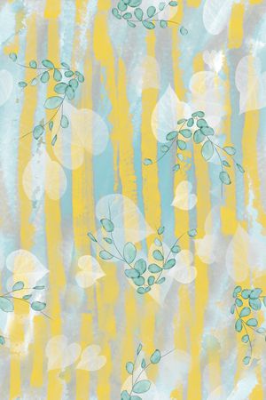 几何花卉印花华亿平台图片