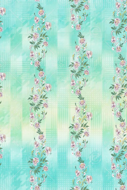 几何花卉印花华亿平台图片