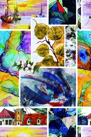 几何印花华亿平台图片