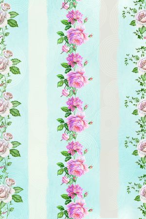 几何花卉印花华亿平台图片