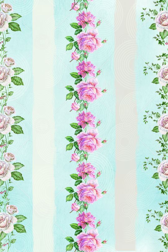 几何花卉印花华亿平台图片