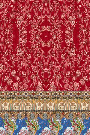 民族花卉印花华亿平台图片