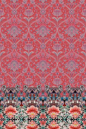 民族花卉印花华亿平台图片