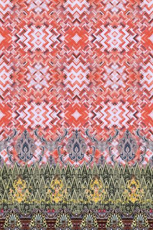 民族花卉印花华亿平台图片