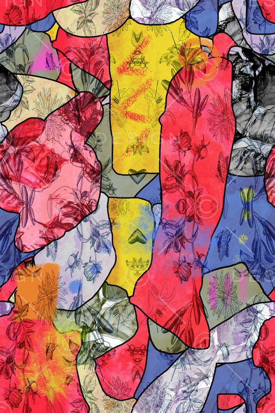 几何印花华亿平台图片