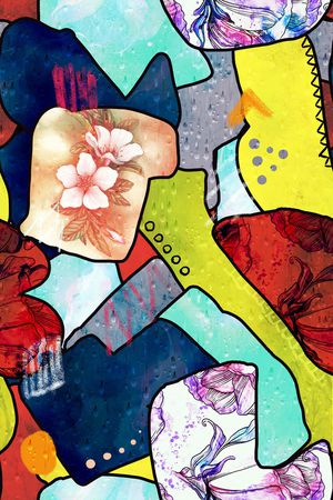 几何印花华亿平台图片