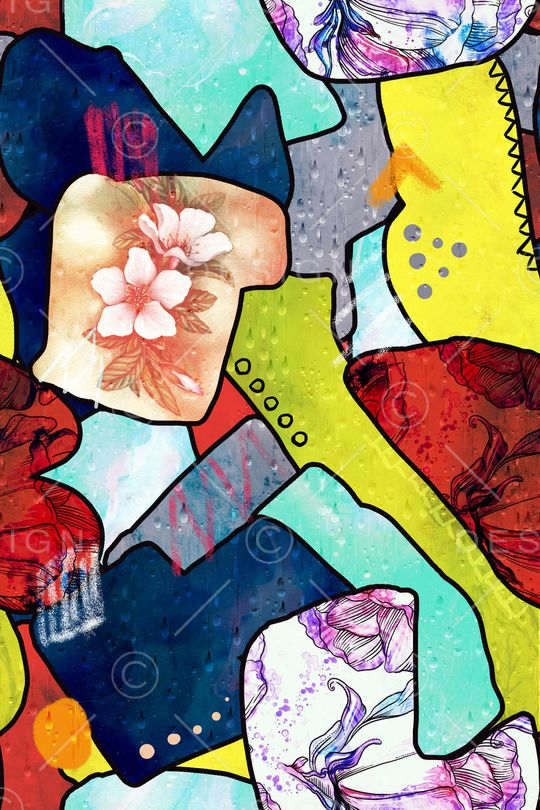 几何印花华亿平台图片