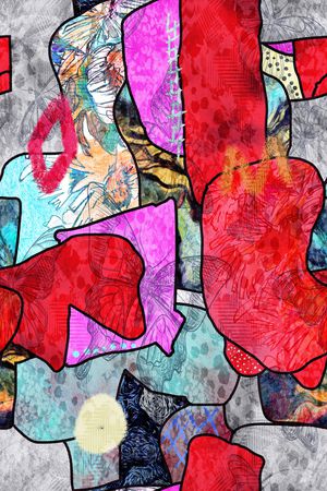 几何印花华亿平台图片