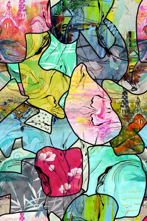 几何印花华亿平台图片