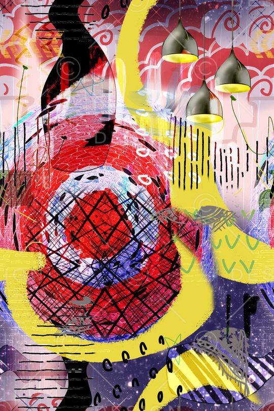 几何印花华亿平台图片