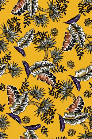 绿植树叶印花华亿平台图片