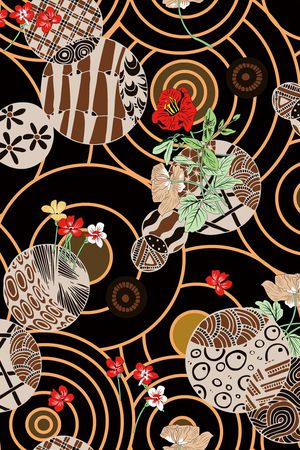 连衣裙印花华亿平台图片