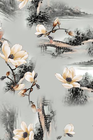 连衣裙印花华亿平台图片